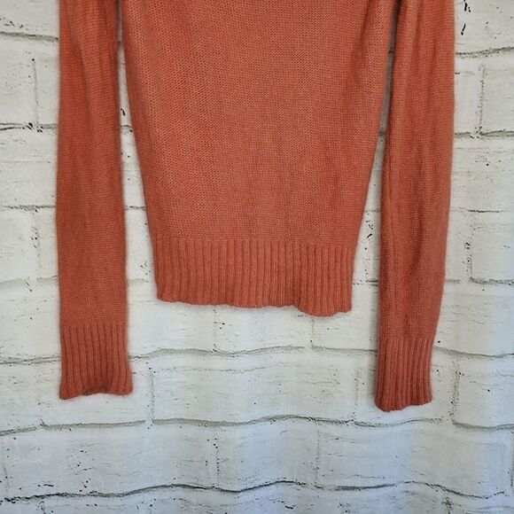 Code x mode Orange Fuzzy Cowl Neck Sweater medium - Picture 7 of 10
